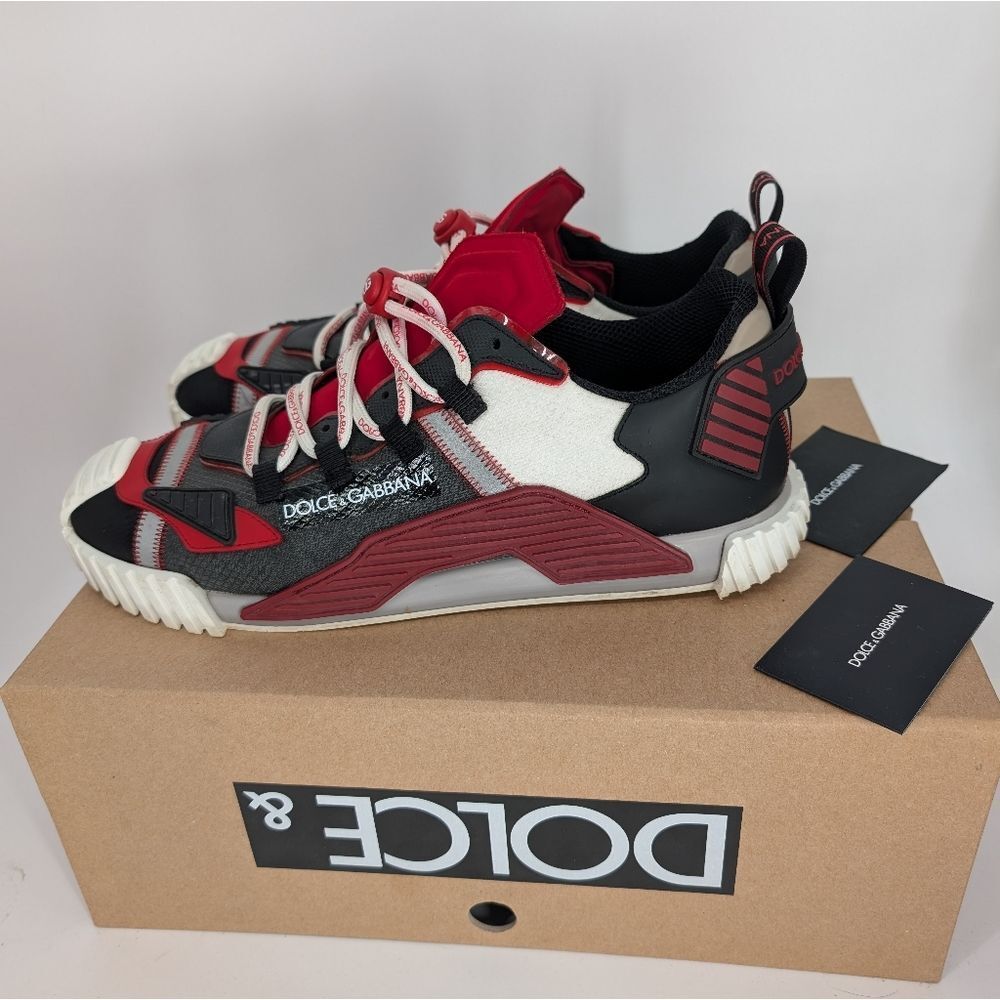 Dolce & Gabbana Red and Black Sneakers - Picture 4 of 11